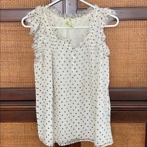 J. Crew polka-dot top